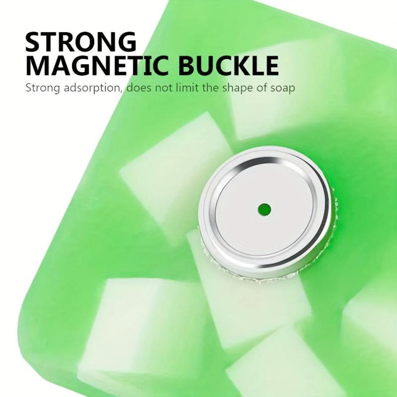 Stainless Steel Magnetic Soap Dish for Bathroom Organization