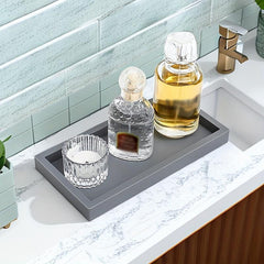 Silicone Storage Tray Rectangular Vanity Tray Sink Sponge Soap Dispenser Storage
