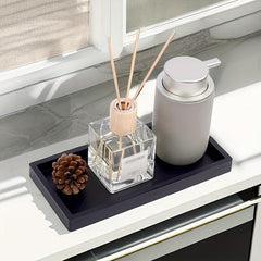 Silicone Storage Tray Rectangular Vanity Tray Sink Sponge Soap Dispenser Storage