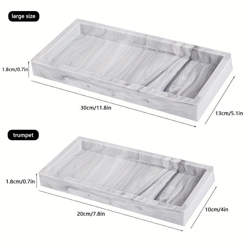 Silicone Storage Tray Rectangular Vanity Tray Sink Sponge Soap Dispenser Storage