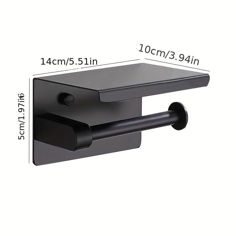 304 Stainless Steel Toilet Paper Holder with Storage Self Adhesive/Screw