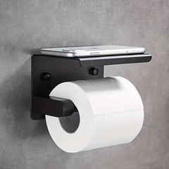 304 Stainless Steel Toilet Paper Holder with Storage Self Adhesive/Screw