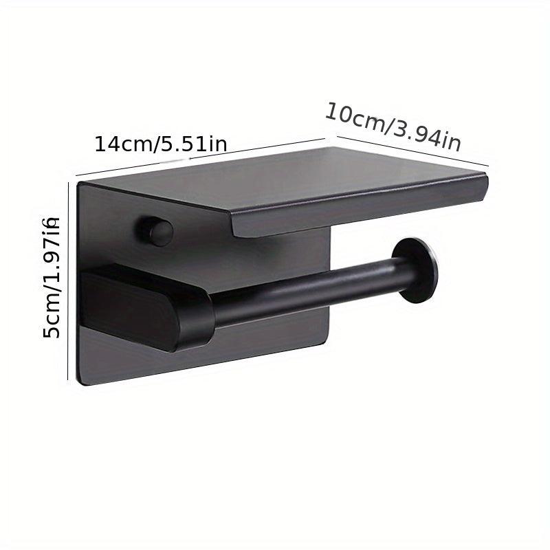 304 Stainless Steel Toilet Paper Holder with Storage Self Adhesive/Screw