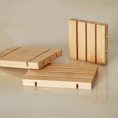 Wooden Soap Box Easy Drain Holder and Storage Container