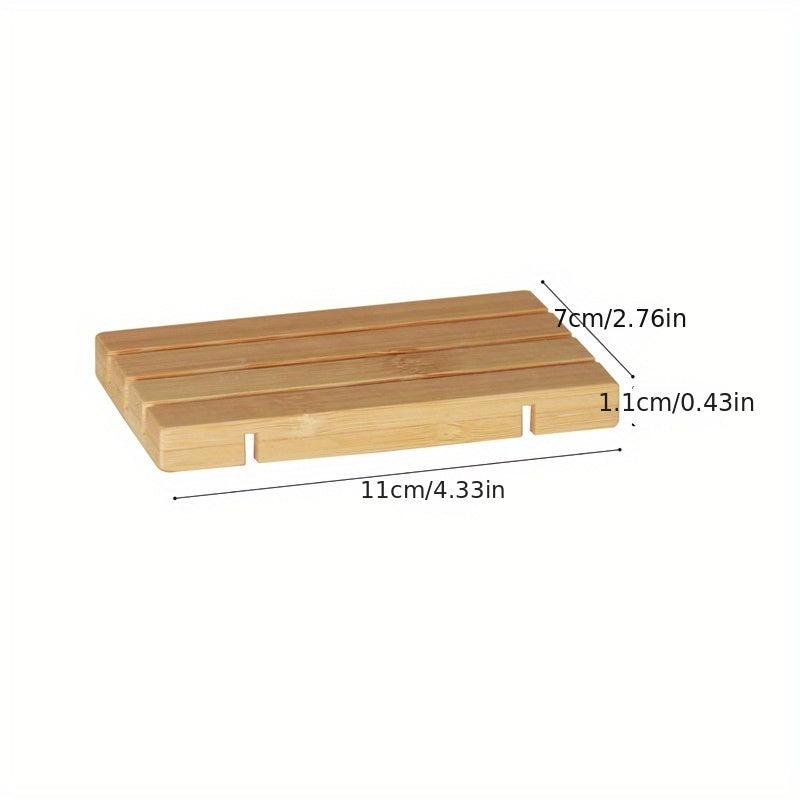 Wooden Soap Box Easy Drain Holder and Storage Container