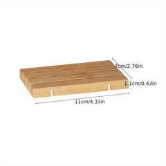 Wooden Soap Box Easy Drain Holder and Storage Container