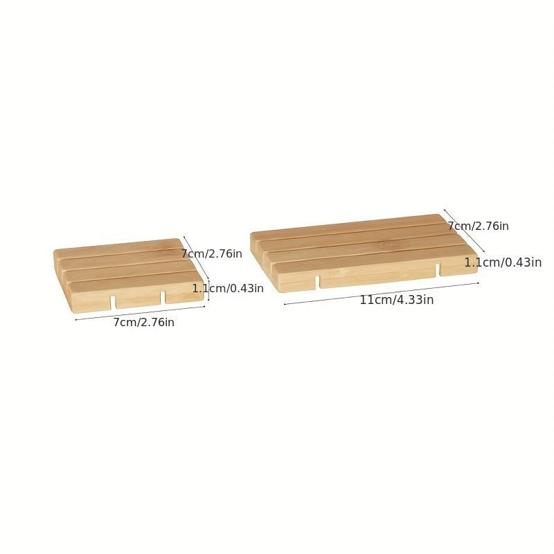 Wooden Soap Box Easy Drain Holder and Storage Container