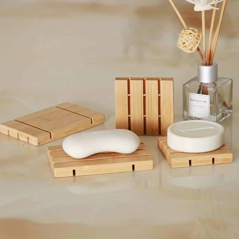 Wooden Soap Box Easy Drain Holder and Storage Container