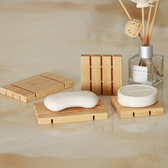 Wooden Soap Box Easy Drain Holder and Storage Container