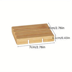 Wooden Soap Box Easy Drain Holder and Storage Container