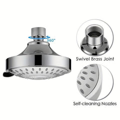 High Pressure Rain Fixed Showerhead 5 Setting