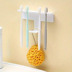Toothbrush Holder Wall Mounted Storage Rack Organizer
