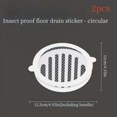 5pcs Disposable Shower Drain Hair Catcher Mesh Stickers