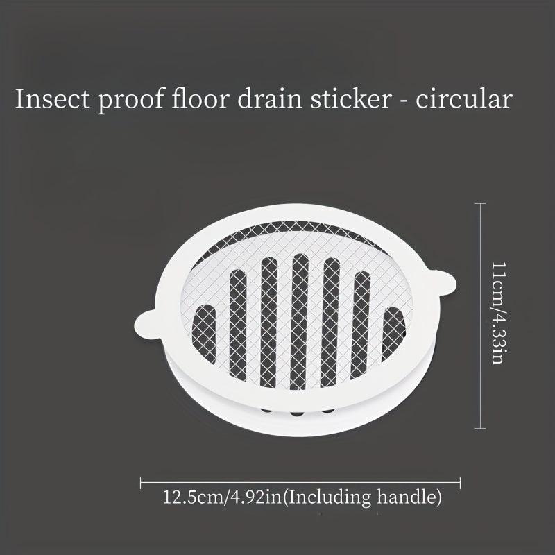 5pcs Disposable Shower Drain Hair Catcher Mesh Stickers