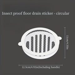 5pcs Disposable Shower Drain Hair Catcher Mesh Stickers