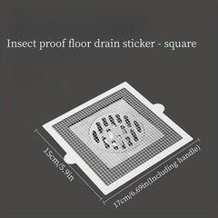 5pcs Disposable Shower Drain Hair Catcher Mesh Stickers