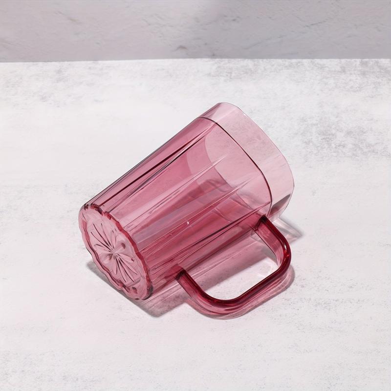 Minimalist Mouthwash Cup Plastic Gargle Cup With Handle Bathroom Tumbler