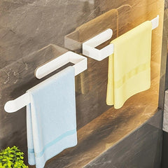 Stainless Steel Towel Bar Shower Towel Rack Wall Mounted Bathroom Towel Holder