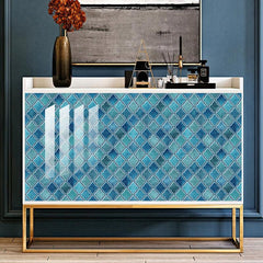 10pcs Vintage Tile Stickers Peel and Stick Self Adhesive Decals