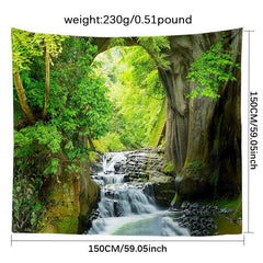 Landscape Wall Tapestry Blanket Curtain Home Bedroom Living Room Decor