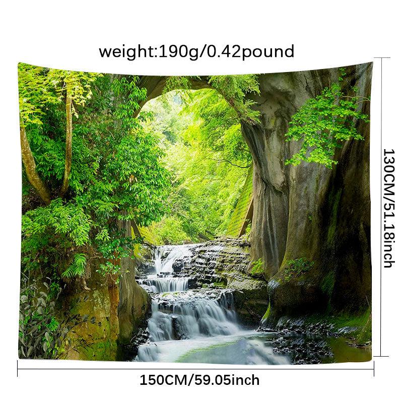 Landscape Wall Tapestry Blanket Curtain Home Bedroom Living Room Decor