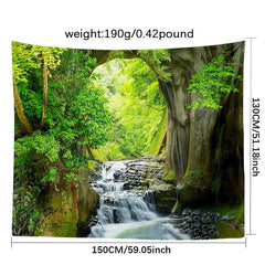 Landscape Wall Tapestry Blanket Curtain Home Bedroom Living Room Decor