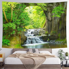Landscape Wall Tapestry Blanket Curtain Home Bedroom Living Room Decor