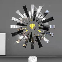 Silver Shaped Mirror Stickers Wall Art Home Decor Room Decor