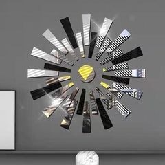 Silver Shaped Mirror Stickers Wall Art Home Decor Room Decor