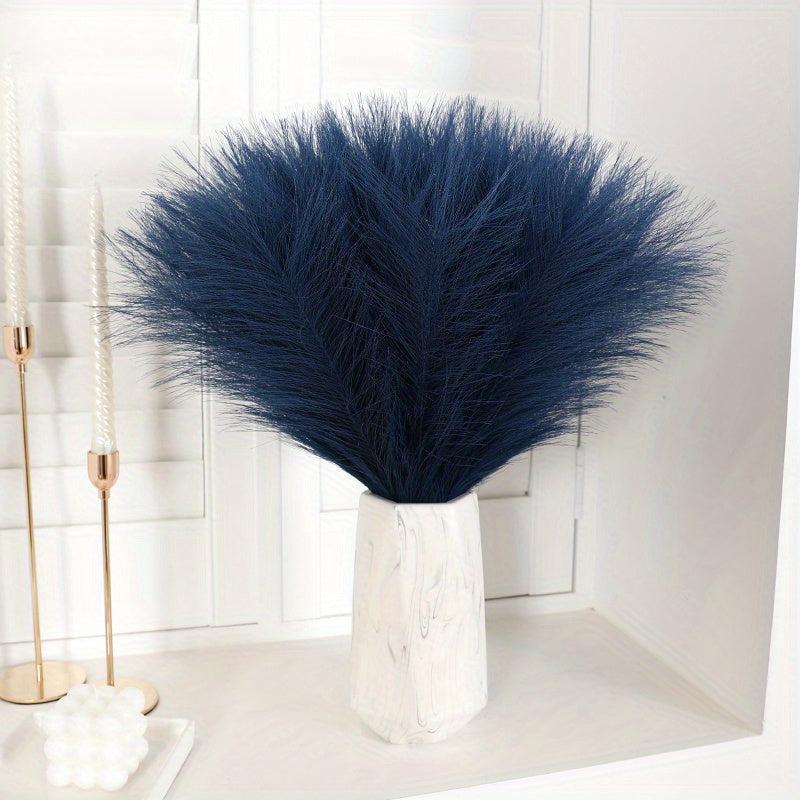 10pcs Artificial Pampas Grass 16 54inch Faux Reed Home Kitchen Wedding Decor
