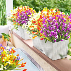 12pcs Artificial Calla Lily Bouquet Home Outdoor Wedding Party Decor