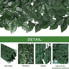 Artificial Leaf Fence Privacy Screen Outdoor Garden Faux Ivy Hedge