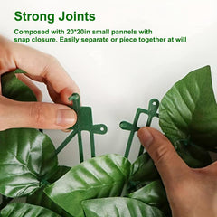 Artificial Leaf Fence Privacy Screen Outdoor Garden Faux Ivy Hedge