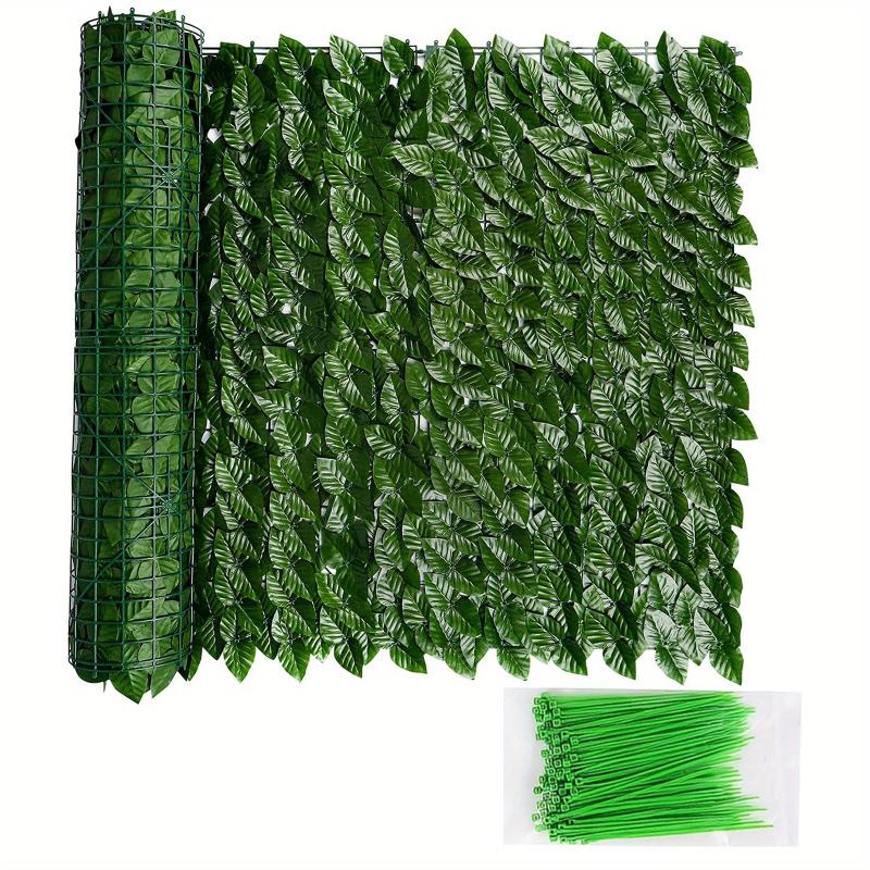 Artificial Leaf Fence Privacy Screen Outdoor Garden Faux Ivy Hedge