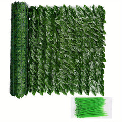 Artificial Leaf Fence Privacy Screen Outdoor Garden Faux Ivy Hedge