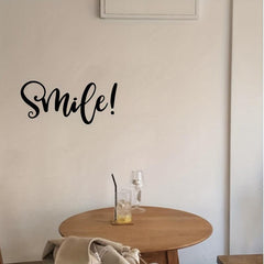 Inspirational Smile Quote Mirror Stickers