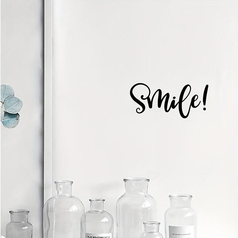 Inspirational Smile Quote Mirror Stickers