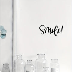 Inspirational Smile Quote Mirror Stickers