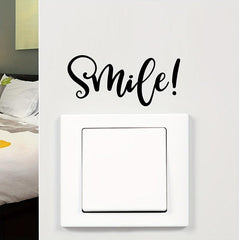Inspirational Smile Quote Mirror Stickers