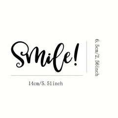Inspirational Smile Quote Mirror Stickers