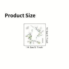 Fresh Flower Adhesive Wall Stickers for Home Decoration