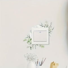 Fresh Flower Adhesive Wall Stickers for Home Decoration