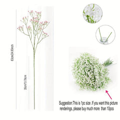 21 Pcs Real Touch Baby Breath Flowers Bouquets for Wedding Party Home Decor