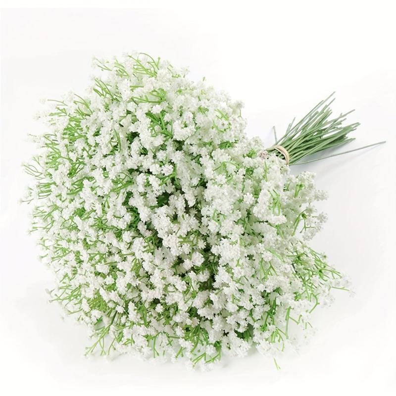 21 Pcs Real Touch Baby Breath Flowers Bouquets for Wedding Party Home Decor
