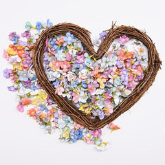 50pcs Mixed Colors Mini Silk Daisy Flower Heads for Wreath Scrapbooking