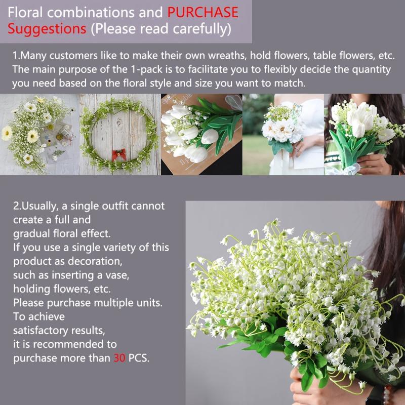 Realistic Flower Valley Lily Wind Chime for Home Decor
