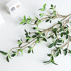 Realistic Artificial Green Leaves for DIY Crafts and Home Decor