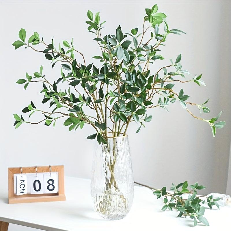 Realistic Artificial Green Leaves for DIY Crafts and Home Decor