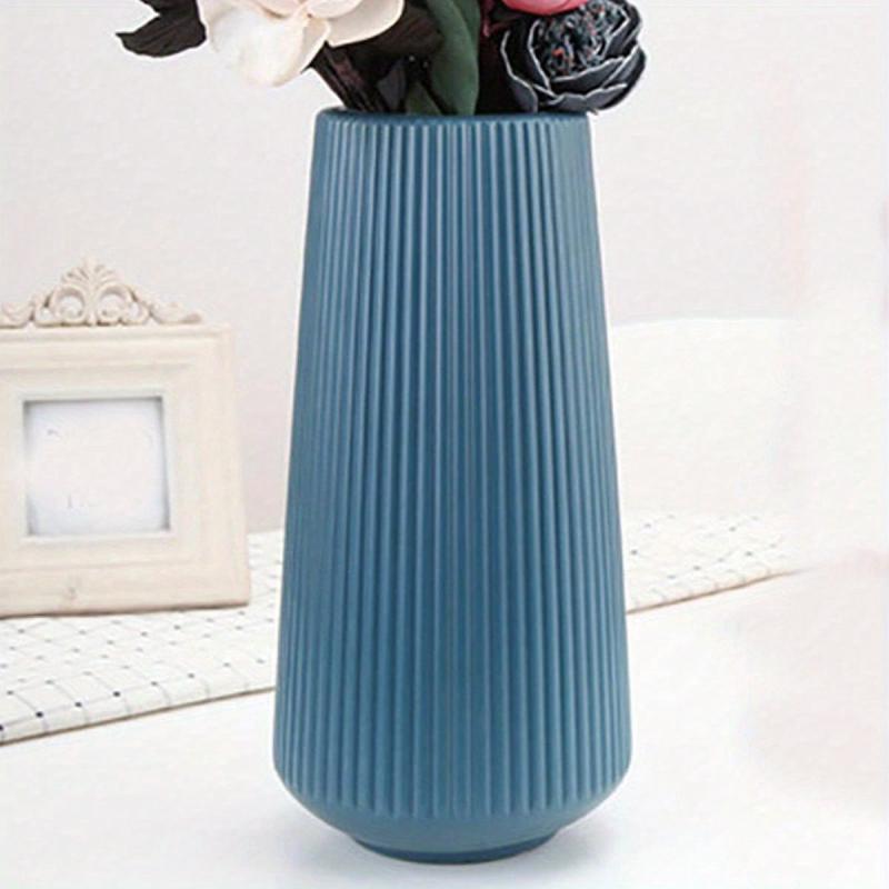 Plastic Flower Vase Home Decor Pink