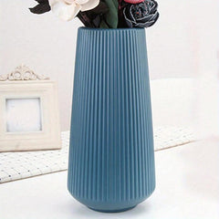Plastic Flower Vase Home Decor Pink